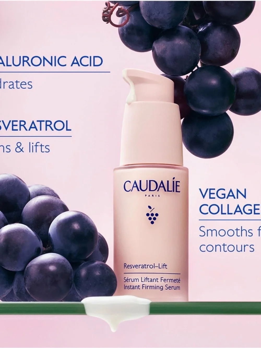 Caudalíe Paris Resveratrol Lift Instant Firming Serum - 1 oz - NEW - MSRP $85+